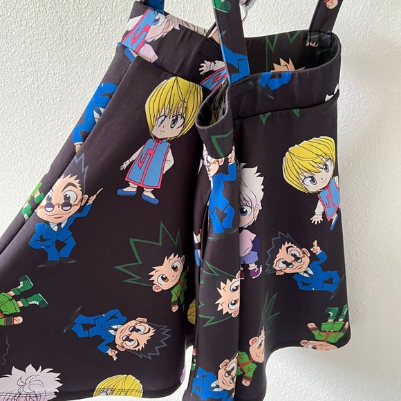 HOT TOPIC Hunter X Hunter Chibi Suspender Skirt Black - Picture 7 of 10